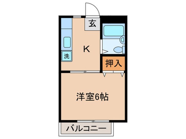 グリーンパレス５の物件間取画像